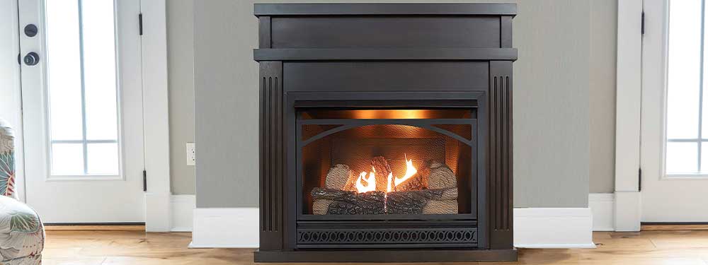 propane natural gas fireplace